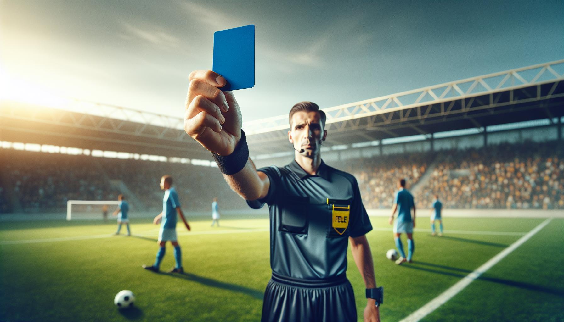 Is there ‌a blue card in soccer: Unveiling Soccer's Mystery