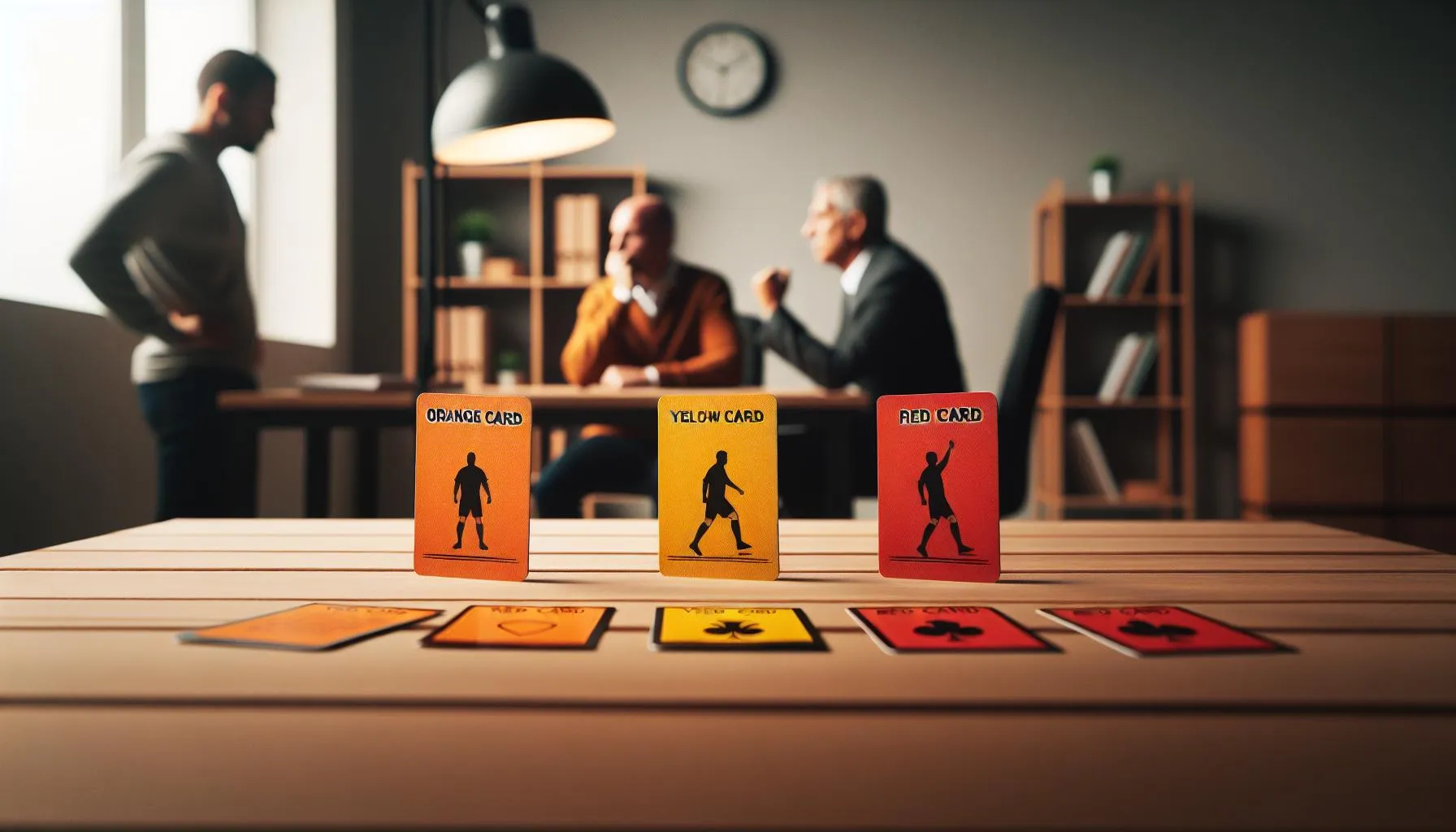 comparing the Orange ⁢Card to Yellow⁤ and red Cards
