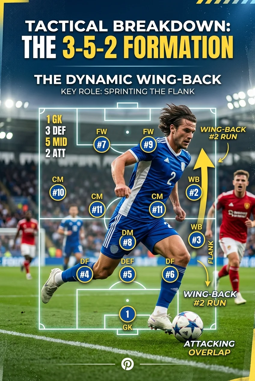 The Ultimate Soccer Position Responsibilities Matrix: 1-11 Master Cheat Sheet 5 Wing Back Position Responsibilities Matrix - High Stamina Flank Shuttles (AI Generated Image)