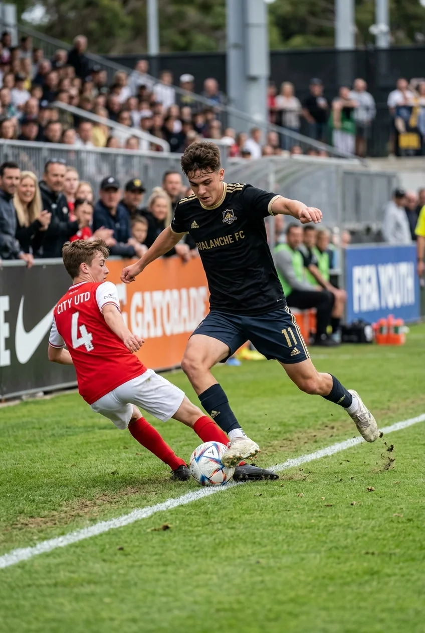 What College Scouts Look For in Wingers: 10-Point Checklist 2 What College Scouts Look For in Wingers (Checklist) - 1v1 Isolation Dribbling: Escaping 'The Track Star Trap' (AI Generated Image)